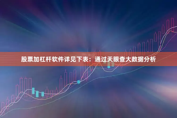 股票加杠杆软件详见下表：通过天眼查大数据分析