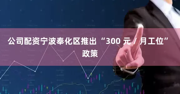 公司配资宁波奉化区推出 “300 元 / 月工位” 政策